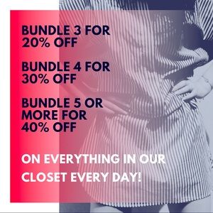 Bundle discounts on every item every day!